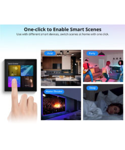 GloboStar® 80095 SONOFF NSPanel86PW Wi-Fi & Zigbee 3.0 Smart Scene Wall Switch (86/EU Type) – AC 100-240V – Integrated HMI Touch Panel – Smart Controller & Gateway for All Smart Devises