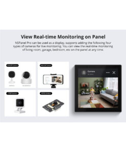 GloboStar® 80095 SONOFF NSPanel86PW Wi-Fi & Zigbee 3.0 Smart Scene Wall Switch (86/EU Type) – AC 100-240V – Integrated HMI Touch Panel – Smart Controller & Gateway for All Smart Devises