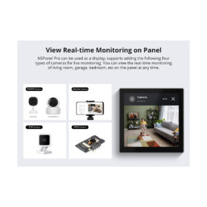 GloboStar® 80095 SONOFF NSPanel86PW Wi-Fi & Zigbee 3.0 Smart Scene Wall Switch (86/EU Type) – AC 100-240V – Integrated HMI Touch Panel – Smart Controller & Gateway for All Smart Devises