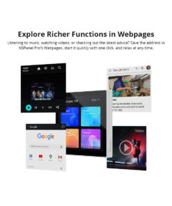 GloboStar® 80095 SONOFF NSPanel86PW Wi-Fi & Zigbee 3.0 Smart Scene Wall Switch (86/EU Type) – AC 100-240V – Integrated HMI Touch Panel – Smart Controller & Gateway for All Smart Devises