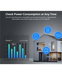 GloboStar® 80095 SONOFF NSPanel86PW Wi-Fi & Zigbee 3.0 Smart Scene Wall Switch (86/EU Type) – AC 100-240V – Integrated HMI Touch Panel – Smart Controller & Gateway for All Smart Devises