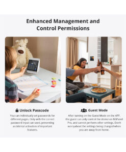 GloboStar® 80095 SONOFF NSPanel86PW Wi-Fi & Zigbee 3.0 Smart Scene Wall Switch (86/EU Type) – AC 100-240V – Integrated HMI Touch Panel – Smart Controller & Gateway for All Smart Devises