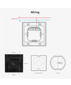 GloboStar® 80095 SONOFF NSPanel86PW Wi-Fi & Zigbee 3.0 Smart Scene Wall Switch (86/EU Type) – AC 100-240V – Integrated HMI Touch Panel – Smart Controller & Gateway for All Smart Devises