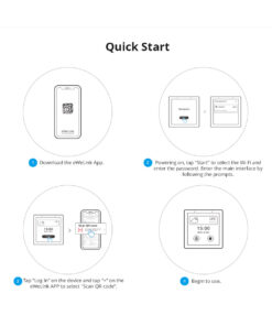 GloboStar® 80095 SONOFF NSPanel86PW Wi-Fi & Zigbee 3.0 Smart Scene Wall Switch (86/EU Type) – AC 100-240V – Integrated HMI Touch Panel – Smart Controller & Gateway for All Smart Devises