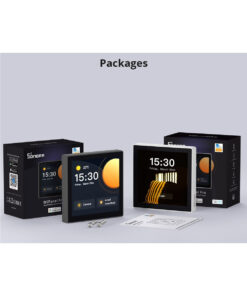 GloboStar® 80095 SONOFF NSPanel86PW Wi-Fi & Zigbee 3.0 Smart Scene Wall Switch (86/EU Type) – AC 100-240V – Integrated HMI Touch Panel – Smart Controller & Gateway for All Smart Devises