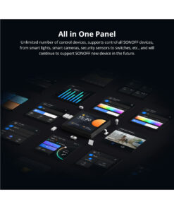 GloboStar® 80095 SONOFF NSPanel86PW Wi-Fi & Zigbee 3.0 Smart Scene Wall Switch (86/EU Type) – AC 100-240V – Integrated HMI Touch Panel – Smart Controller & Gateway for All Smart Devises