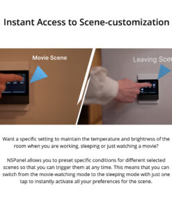 GloboStar® 80096 SONOFF NSPanel-EUW – Wi-Fi Smart Scene Wall Switch (86/EU Type) – Integrated HMI Touch Panel – Smart Controller & Gateway for All Smart Devises