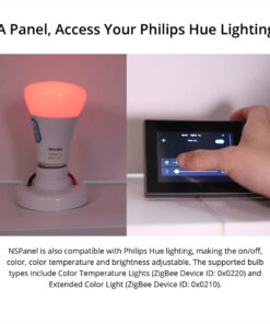 GloboStar® 80096 SONOFF NSPanel-EUW – Wi-Fi Smart Scene Wall Switch (86/EU Type) – Integrated HMI Touch Panel – Smart Controller & Gateway for All Smart Devises