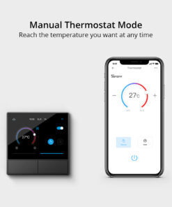 GloboStar® 80096 SONOFF NSPanel-EUW – Wi-Fi Smart Scene Wall Switch (86/EU Type) – Integrated HMI Touch Panel – Smart Controller & Gateway for All Smart Devises