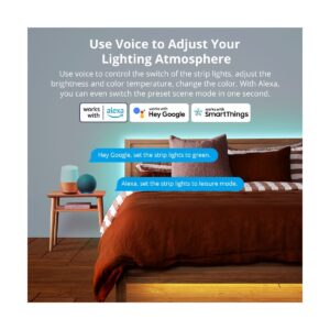 GloboStar® 80098 SONOFF L3-5M RGB Smart LED Strip Light WiFi 2.4GHz 90 SMD/M 5050 5m Roll & Power Adapter DC 5V Max 10W