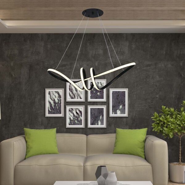Κρεμαστό Φωτιστικό LED 24W Μαύρο V-TAC 3240lm Θερμό Λευκό 3000K – 8010