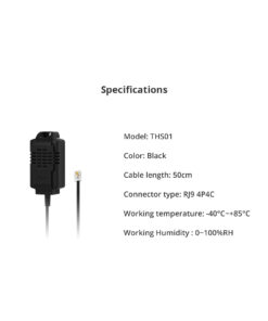 GloboStar® 80102 SONOFF THS01 Temperature and Humidity Sensor Measuring Range From -40℃ to +85℃ – Cable Length 50cm
