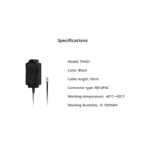 GloboStar® 80102 SONOFF THS01 Temperature and Humidity Sensor Measuring Range From -40℃ to +85℃ – Cable Length 50cm