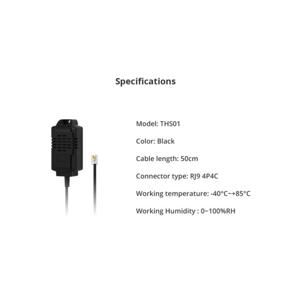 GloboStar® 80102 SONOFF THS01 Temperature and Humidity Sensor Measuring Range From -40℃ to +85℃ – Cable Length 50cm
