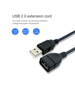 GloboStar® 80104 SONOFF USB Male to Female Extension Cable 2.0 Cable Length 150cm