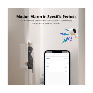 GloboStar® 80105 SONOFF S-CAM Slim Smart Home Security Camera WiFi 2.4GHz 1080P 130° Two Way Audio – Local & Cloud Storage – Nigh Vision – Motion Detection – Motion Alarm DC 5V 1A