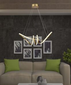 Κρεμαστό Φωτιστικό LED 24W Χρυσό V-TAC 3240lm Θερμό Λευκό 3000K – 8011