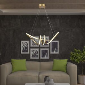 Κρεμαστό Φωτιστικό LED 24W Χρυσό V-TAC 3240lm Θερμό Λευκό 3000K – 8011
