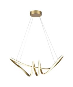 Κρεμαστό Φωτιστικό LED 24W Χρυσό V-TAC 3240lm Θερμό Λευκό 3000K – 8011