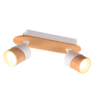 Φωτιστικό Οροφής Trio Lighting 2xGU10 Ξύλινου Χρώματος – 801100231