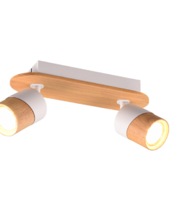 Φωτιστικό Οροφής Trio Lighting 2xGU10 Ξύλινου Χρώματος – 801100231