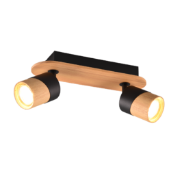 Φωτιστικό Οροφής Trio Lighting 2xGU10 Ξύλινου Χρώματος – 801100232