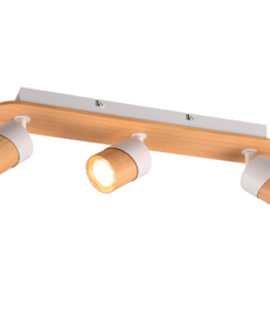 Φωτιστικό Οροφής Trio Lighting 3xGU10 Ξύλινου Χρώματος – 801100331