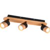 Φωτιστικό Οροφής Trio Lighting 3xGU10 Ξύλινου Χρώματος – 801100332