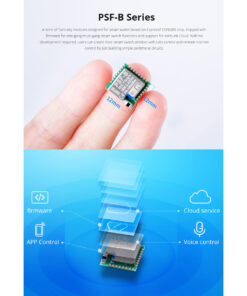 GloboStar® 80110 SONOFF PSF-B-1C ESP8285 Wi-Fi 2.4GHz Switch Module 1 Way