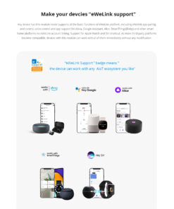 GloboStar® 80110 SONOFF PSF-B-1C ESP8285 Wi-Fi 2.4GHz Switch Module 1 Way