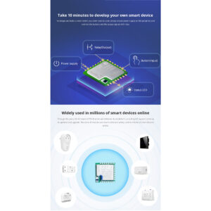 GloboStar® 80110 SONOFF PSF-B-1C ESP8285 Wi-Fi 2.4GHz Switch Module 1 Way