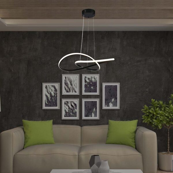 Κρεμαστό Φωτιστικό LED 20W Μαύρο V-TAC 2540lm Θερμό Λευκό 3000K – 8012