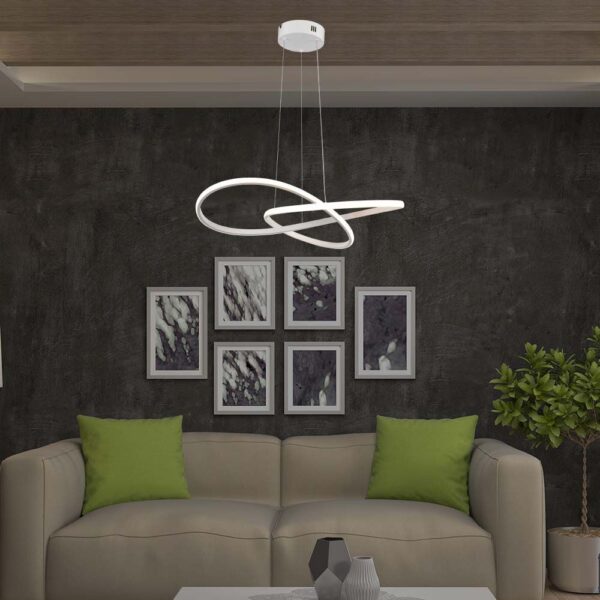 Κρεμαστό Φωτιστικό LED 20W Λευκό V-TAC 2540lm Θερμό Λευκό 3000K – 8013
