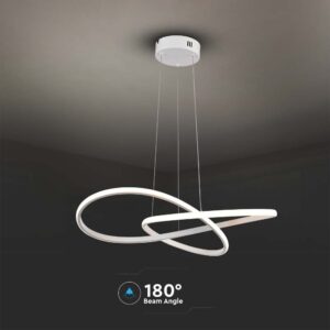 Κρεμαστό Φωτιστικό LED 20W Λευκό V-TAC 2540lm Θερμό Λευκό 3000K – 8013