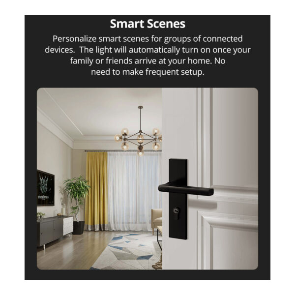 GloboStar® 80130  SONOFF T2EU1C-RF – 433MHz Wireless Smart Wall Touch Button Switch AC 100-240V Max 2A (2A/Way) 1 Way – RF Series