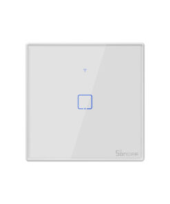 GloboStar® 80130 SONOFF T2EU1C-RF – 433MHz Wireless Smart Wall Touch Button Switch AC 100-240V Max 2A (2A/Way) 1 Way – RF Series