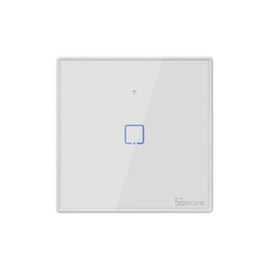 GloboStar® 80130  SONOFF T2EU1C-RF – 433MHz Wireless Smart Wall Touch Button Switch AC 100-240V Max 2A (2A/Way) 1 Way – RF Series