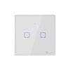 GloboStar® 80131  SONOFF T2EU2C-RF – 433MHz Wireless Smart Wall Touch Button Switch AC 100-240V Max 4A (2A/Way) 2 Way – RF Series