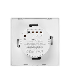 GloboStar® 80131 SONOFF T2EU2C-RF – 433MHz Wireless Smart Wall Touch Button Switch AC 100-240V Max 4A (2A/Way) 2 Way – RF Series