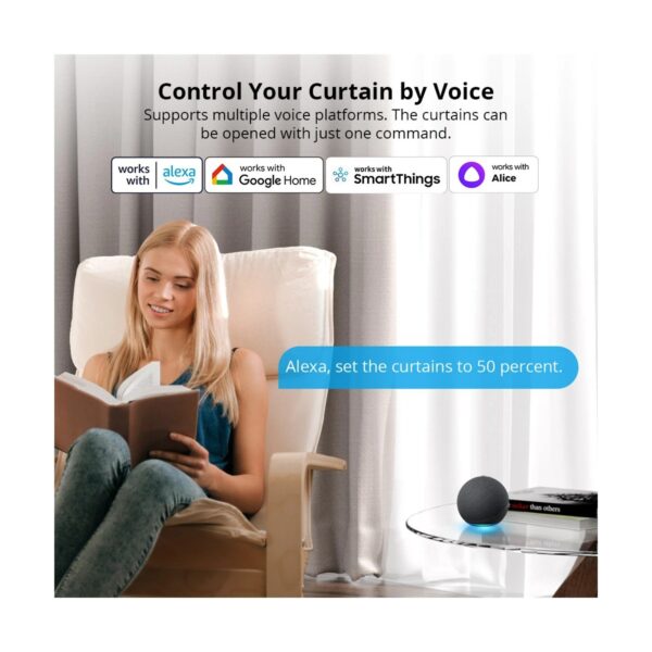 GloboStar® 80133 SONOFF ZBCurtain – Zigbee Smart Curtain Motor