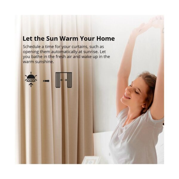 GloboStar® 80133 SONOFF ZBCurtain – Zigbee Smart Curtain Motor