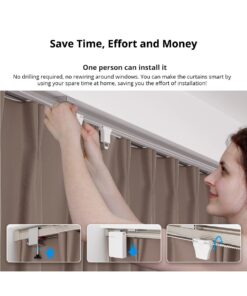 GloboStar® 80133 SONOFF ZBCurtain – Zigbee Smart Curtain Motor