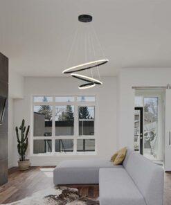 Κρεμαστό Φωτιστικό με 3 Κύκλους LED 32W Μαύρο V-TAC 3880lm Θερμό Λευκό 3000K – 8017