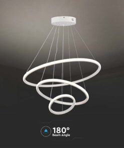 Κρεμαστό Φωτιστικό με 3 Κύκλους LED 32W Λευκό V-TAC 3880lm Θερμό Λευκό 3000K – 8018
