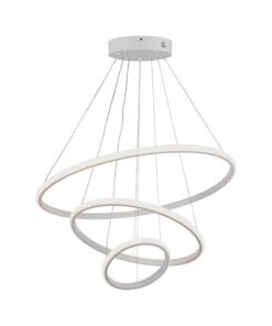 Κρεμαστό Φωτιστικό με 3 Κύκλους LED 32W Λευκό V-TAC 3880lm Θερμό Λευκό 3000K – 8018