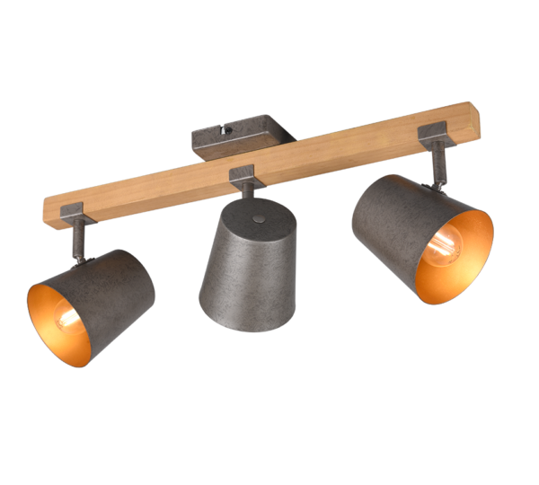 Σποτ Trio Lighting 3xE14   Νίκελ Αντικέ Μεταλλικό    – 801900367