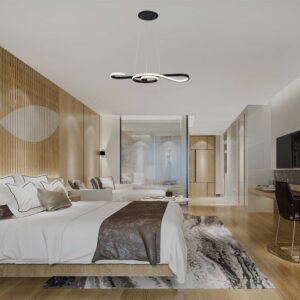 Κρεμαστό Φωτιστικό LED 18W 3000K Μαύρου Χρώματος V-TAC – 8020