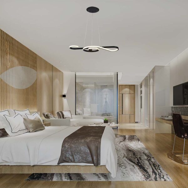 Κρεμαστό Φωτιστικό LED 18W 3000K Μαύρου Χρώματος V-TAC – 8020