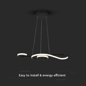 Κρεμαστό Φωτιστικό LED 18W 3000K Μαύρου Χρώματος V-TAC – 8020