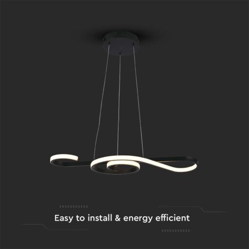 Κρεμαστό Φωτιστικό LED 18W 3000K Μαύρου Χρώματος V-TAC – 8020
